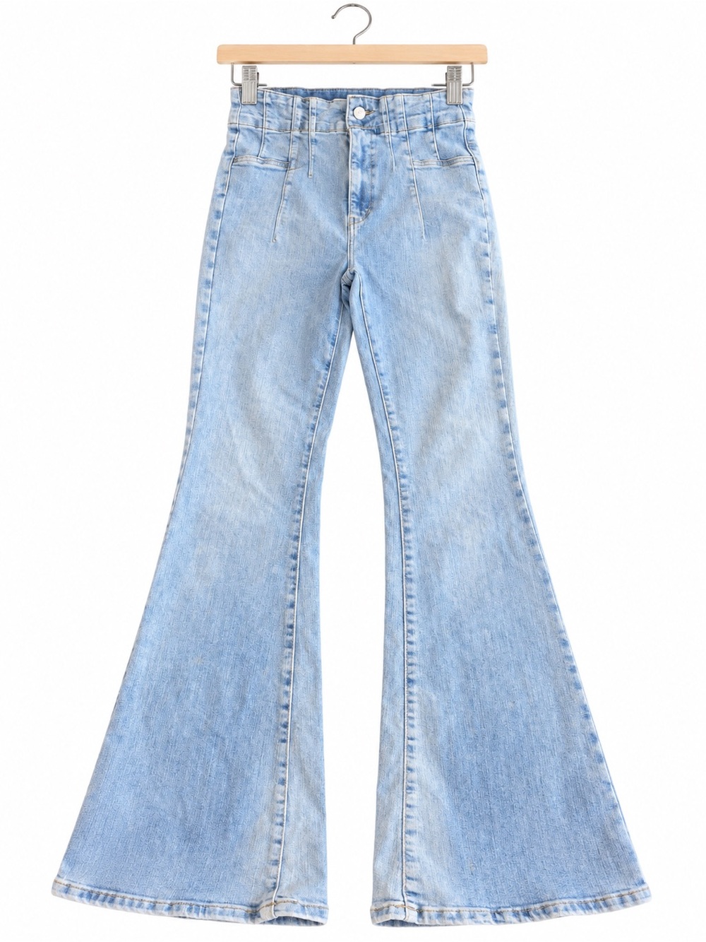 Free People We The Free Blue High Rise Flare Jeans Size 29